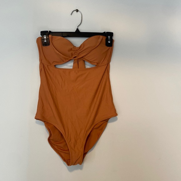 American Eagle Rust Colored One Piece Medium Bathing Suit - Picture 1 of 3